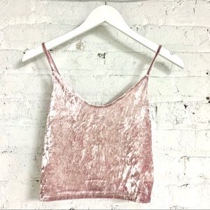 Velvet Crop Top
